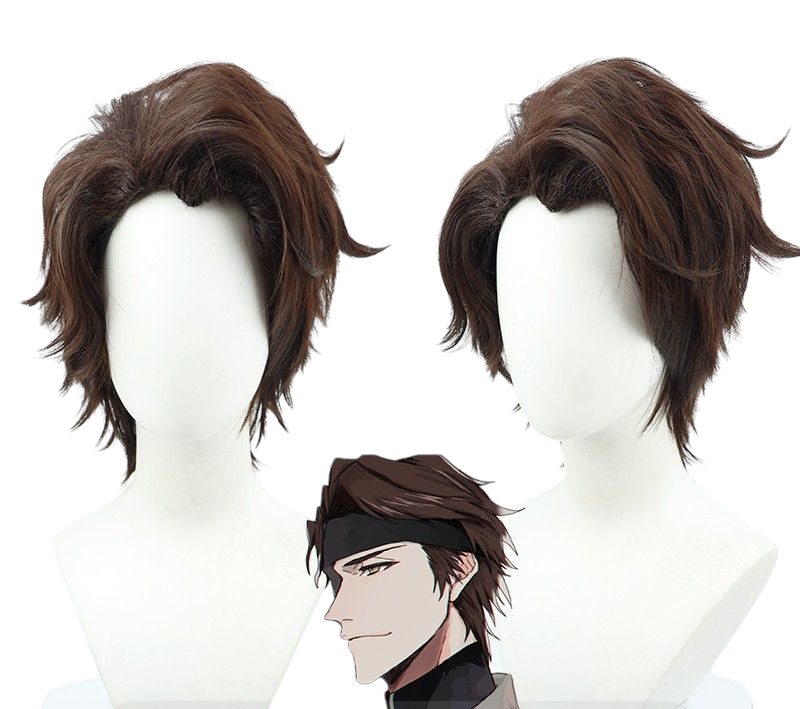 Beige Aizen Sosuke (Villain) Cosplay Wig - Bleach (Styled/Teased) (FEVERCOS)