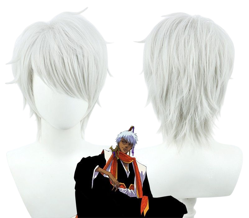 Light Gray Chika Shihouin Cosplay Wig - Bleach TYBW (Silver White) (FEVERCOS)