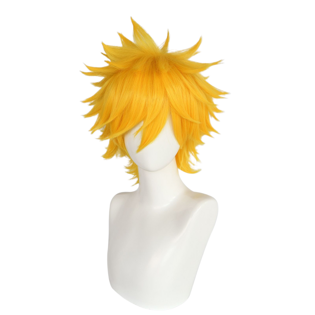Antique White Ichigo Kurosaki Cosplay Wig - Bleach (Spiky Orange) (FEVERCOS)