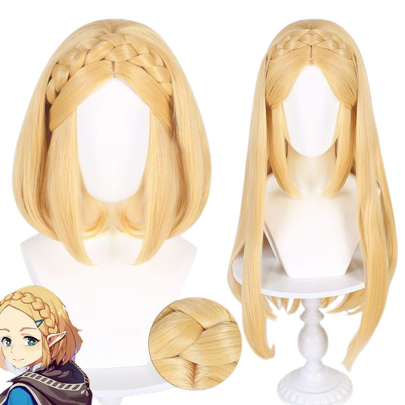 Wheat Princess Zelda Cosplay Wig - Legend of Zelda: TotK (Short Bob) (FEVERCOS)