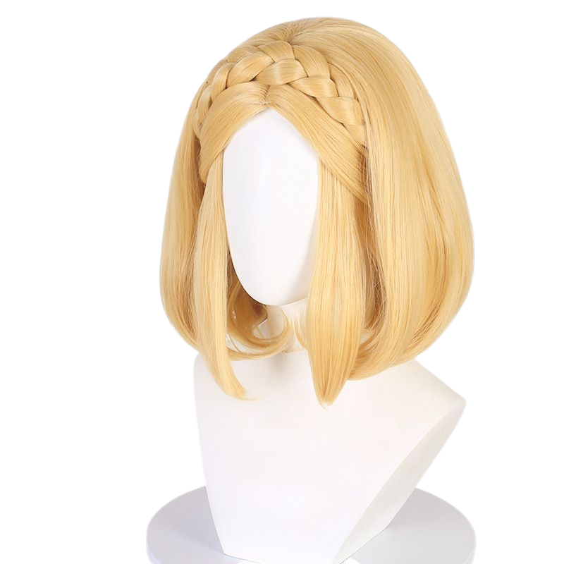 Antique White Princess Zelda Cosplay Wig - Legend of Zelda: TotK (Short Bob) (FEVERCOS)