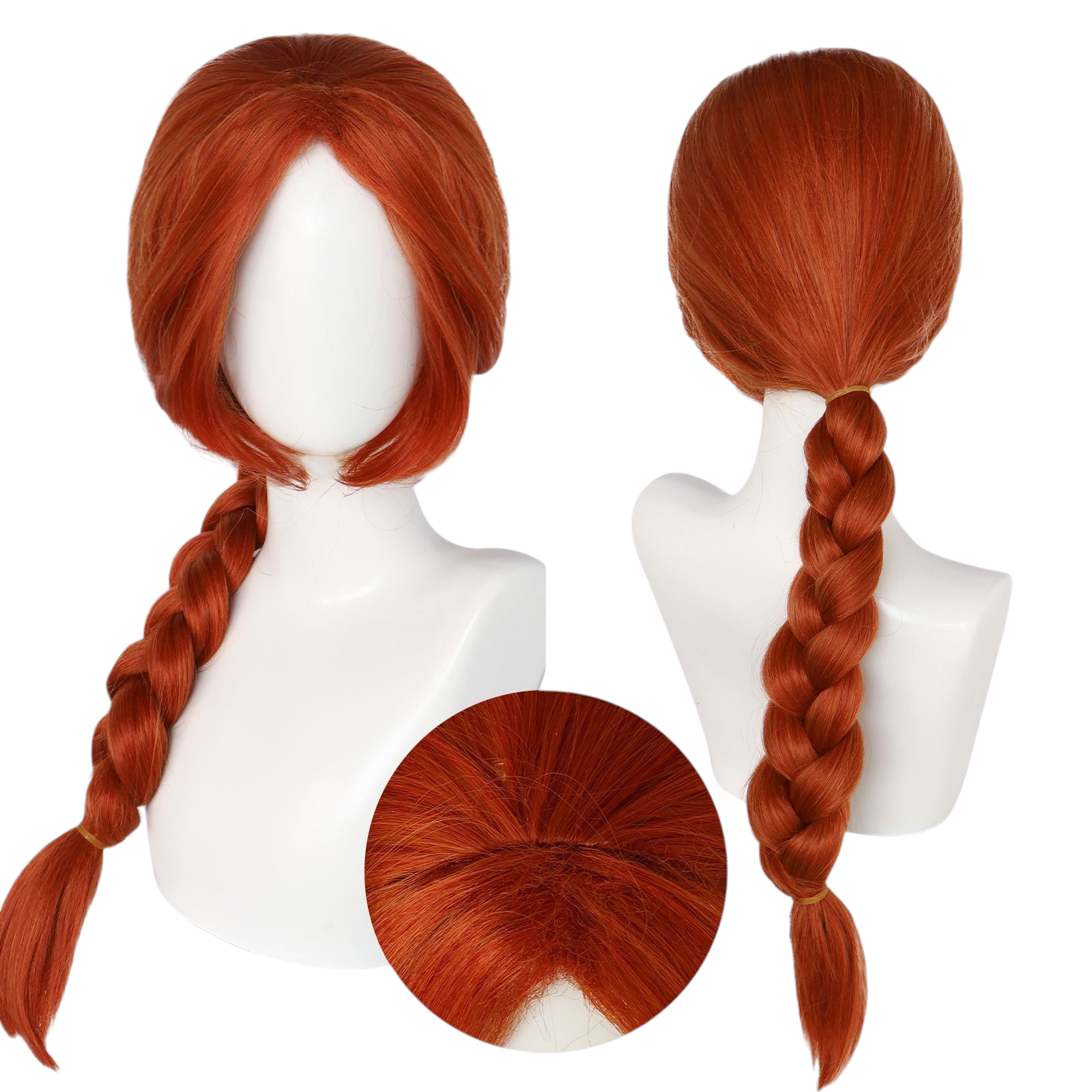 Beige Princess Fiona Cosplay Wig - Shrek (Red Braid) (FEVERCOS)