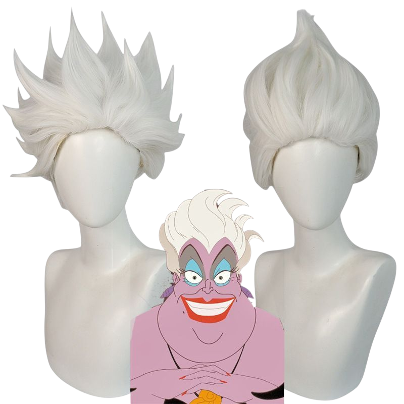 Gray Ursula Cosplay Wig - The Little Mermaid (White Updo) (FEVERCOS)