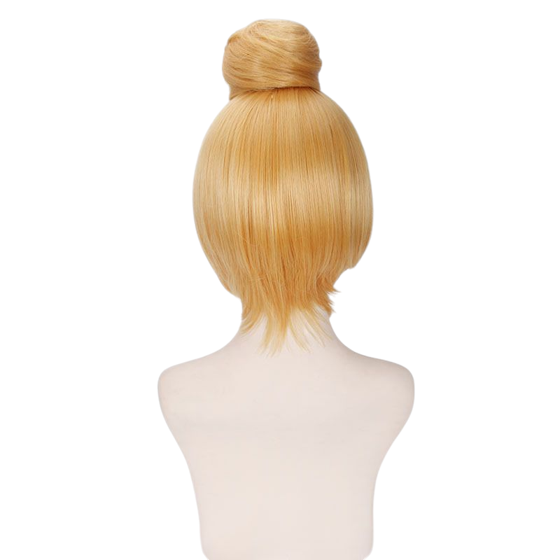 Dark Khaki Tinkerbell Cosplay Wig - Disney Fairies (Blonde Bun) (FEVERCOS)