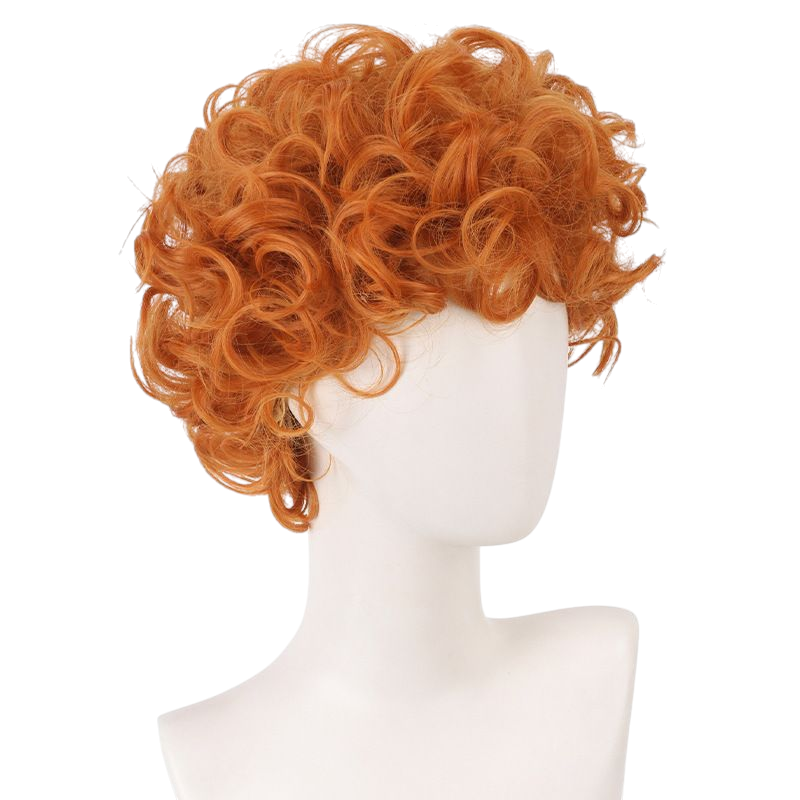 Saddle Brown Brief Cosplay Wig - Panty & Stocking (Orange Bowl Cut) (FEVERCOS)