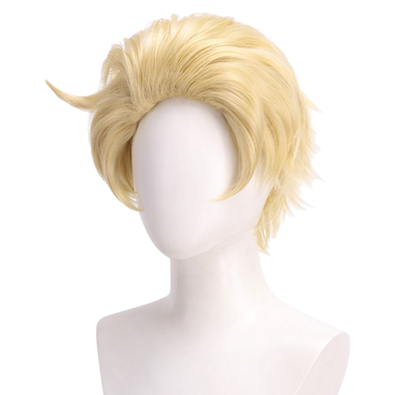 Antique White Lucifer Morningstar Cosplay Wig - Hazbin Hotel (Blonde Slicked) (FEVERCOS)