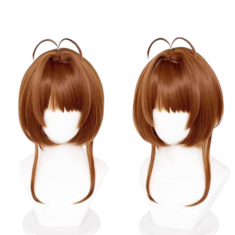 Saddle Brown Sakura Kinomoto Cosplay Wig - Cardcaptor Sakura (Honey Brown Bob) (FEVERCOS)
