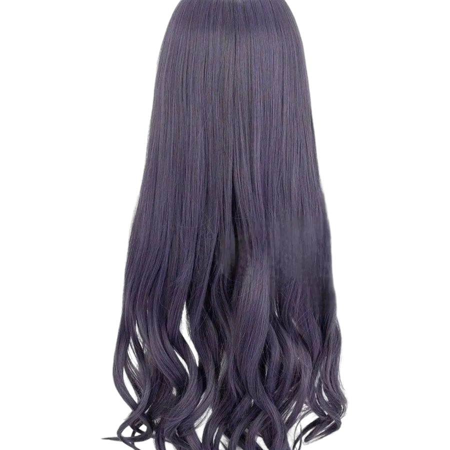 Dark Slate Gray Tomoyo Daidouji Cosplay Wig - Cardcaptor Sakura (Grey-Purple Wavy) (FEVERCOS)