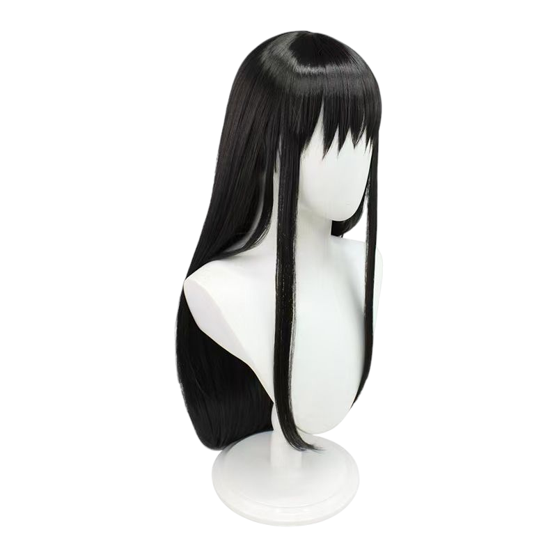 Light Gray Kyoko Sakura Cosplay Wig - Madoka Magica (Red Ponytail) (FEVERCOS)