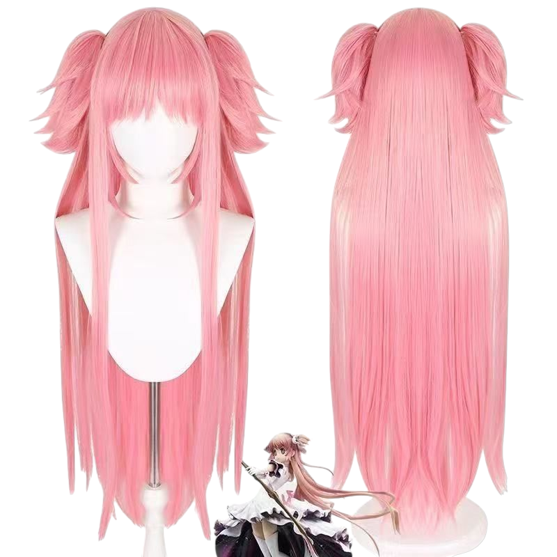 Light Pink Ultimate Madoka (God) Cosplay Wig - Madoka Magica (Long Pink) (FEVERCOS)