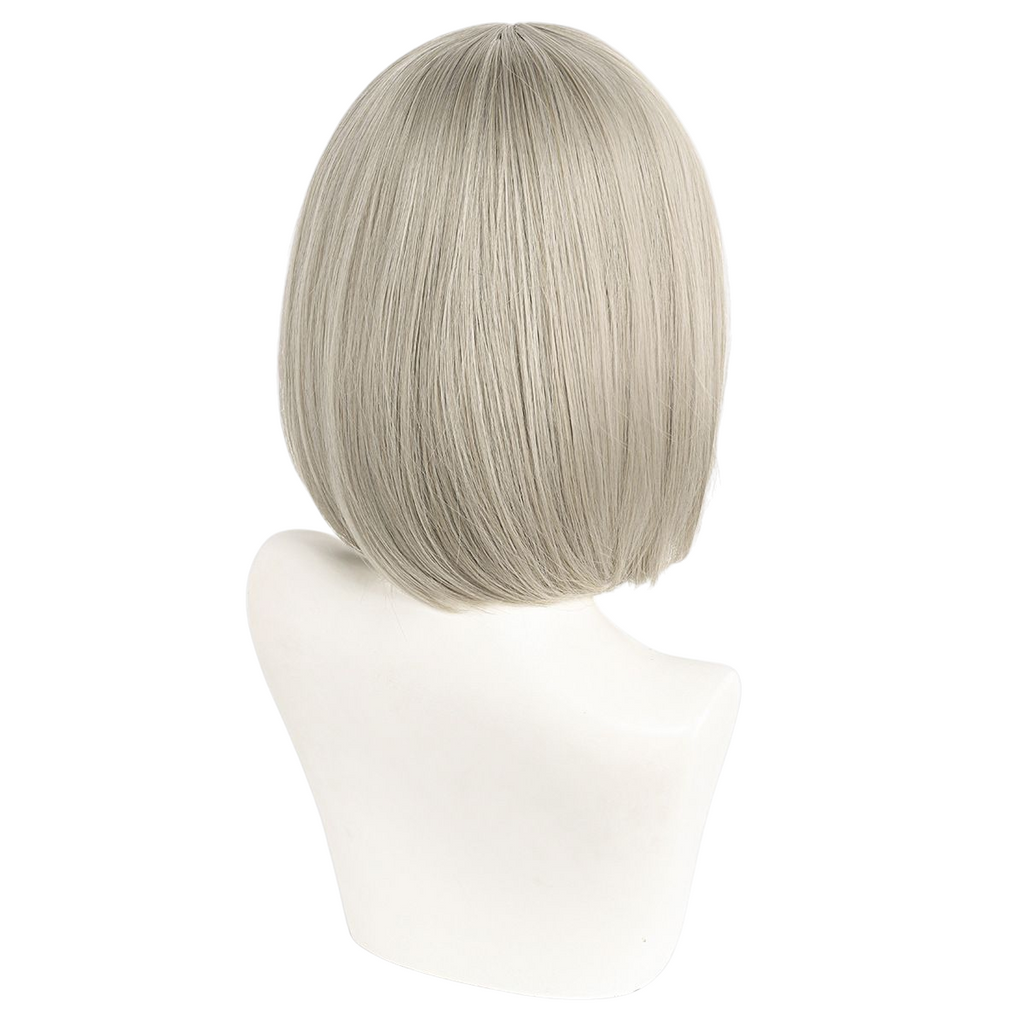Light Gray Falin Touden Cosplay Wig - Dungeon Meshi (Soft Blonde Bob) (FEVERCOS)