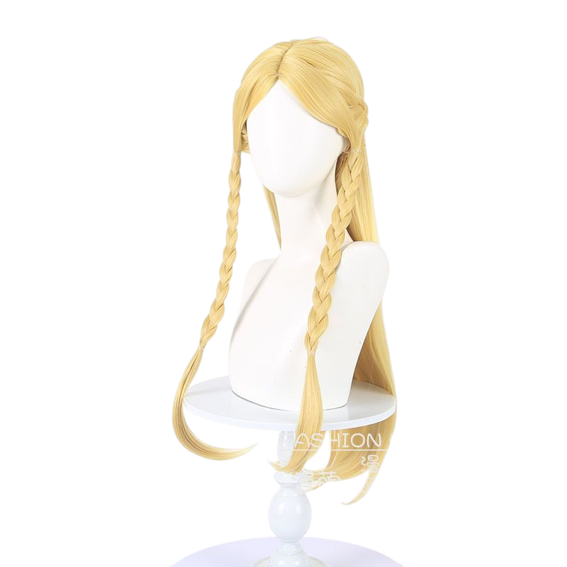 White Smoke Marcille Donato Cosplay Wig - Dungeon Meshi (Blonde Wavy) (FEVERCOS)