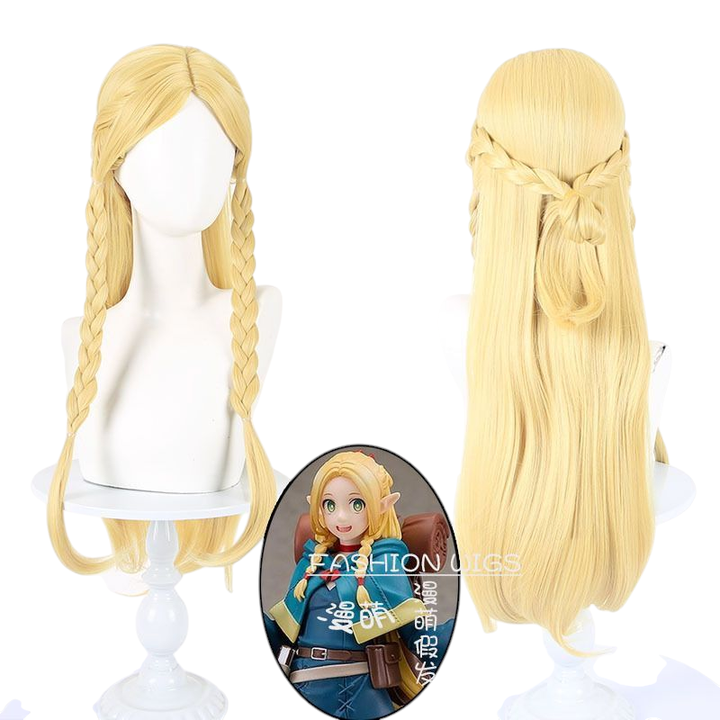 Wheat Marcille Donato Cosplay Wig - Dungeon Meshi (Blonde Wavy) (FEVERCOS)