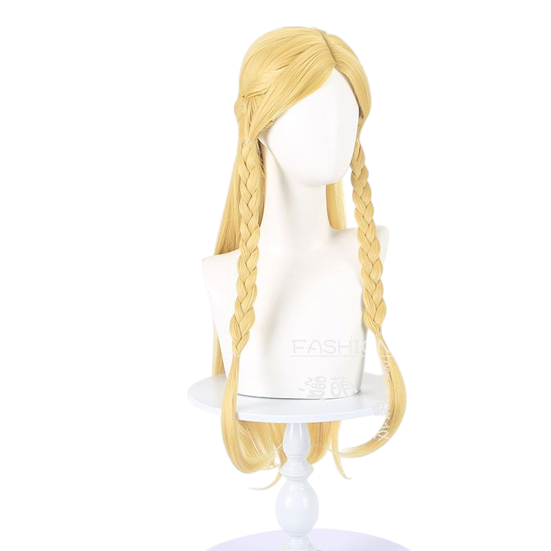 White Smoke Marcille Donato Cosplay Wig - Dungeon Meshi (Blonde Wavy) (FEVERCOS)