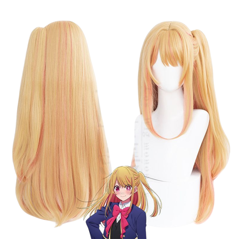 Tan Ruby Hoshino Cosplay Wig - Oshi no Ko (Blonde Side-Tail) (FEVERCOS)