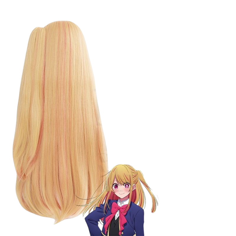 Tan Ruby Hoshino Cosplay Wig - Oshi no Ko (Blonde Side-Tail) (FEVERCOS)