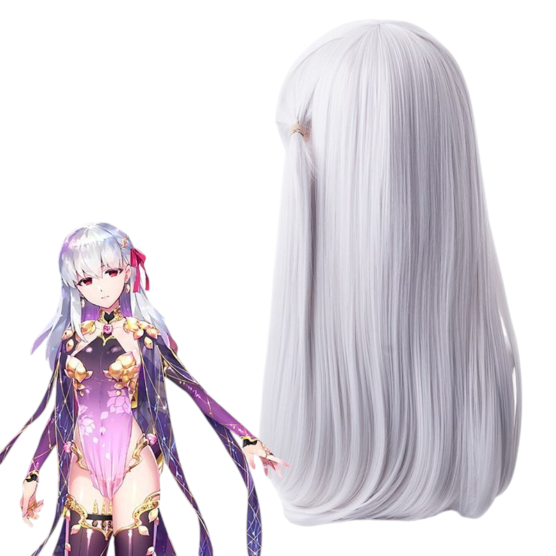 Gray Kama Cosplay Wig - FGO (Grey-Blue Wavy) (FEVERCOS)