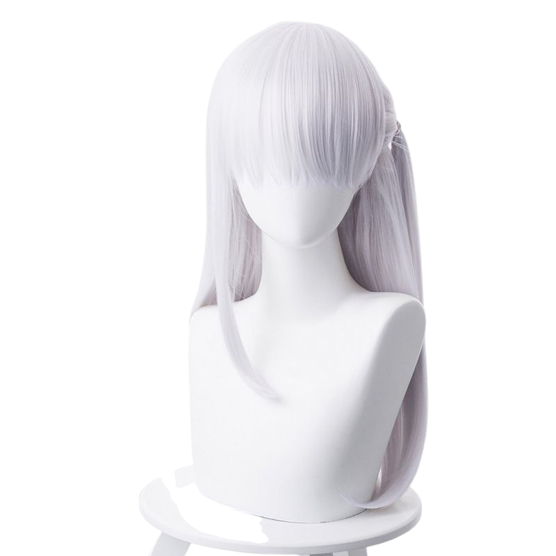Lavender Kama Cosplay Wig - FGO (Grey-Blue Wavy) (FEVERCOS)