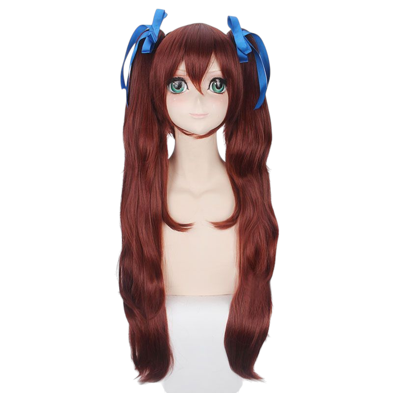 Saddle Brown Rin Tohsaka Cosplay Wig - Fate/Stay Night (Dark Brown Twin Tails) (FEVERCOS)