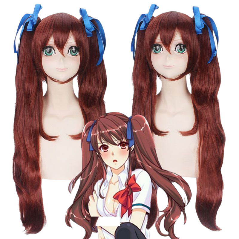 Saddle Brown Rin Tohsaka Cosplay Wig - Fate/Stay Night (Dark Brown Twin Tails) (FEVERCOS)