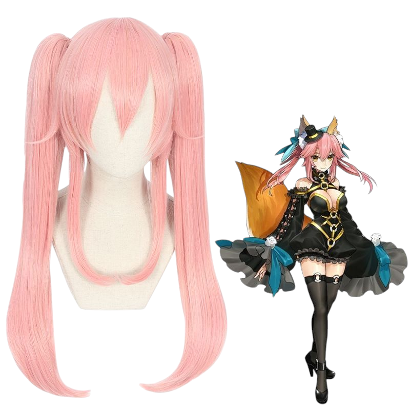 Pink Tamamo no Mae Cosplay Wig - FGO / Fate Extra (Pink-Gold) (FEVERCOS)