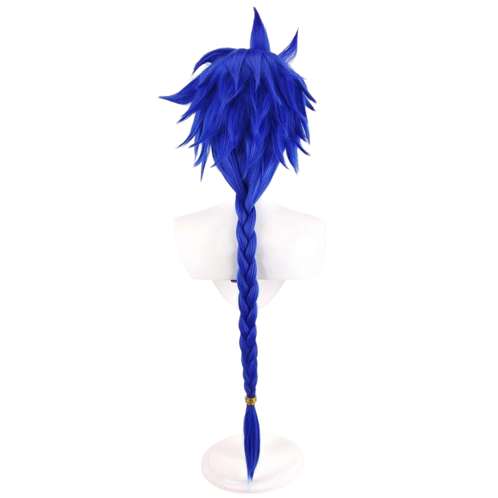 White Smoke Setanta (Cu Chulainn Lily) Cosplay Wig - FGO Arcade (Blue Braid) (FEVERCOS)