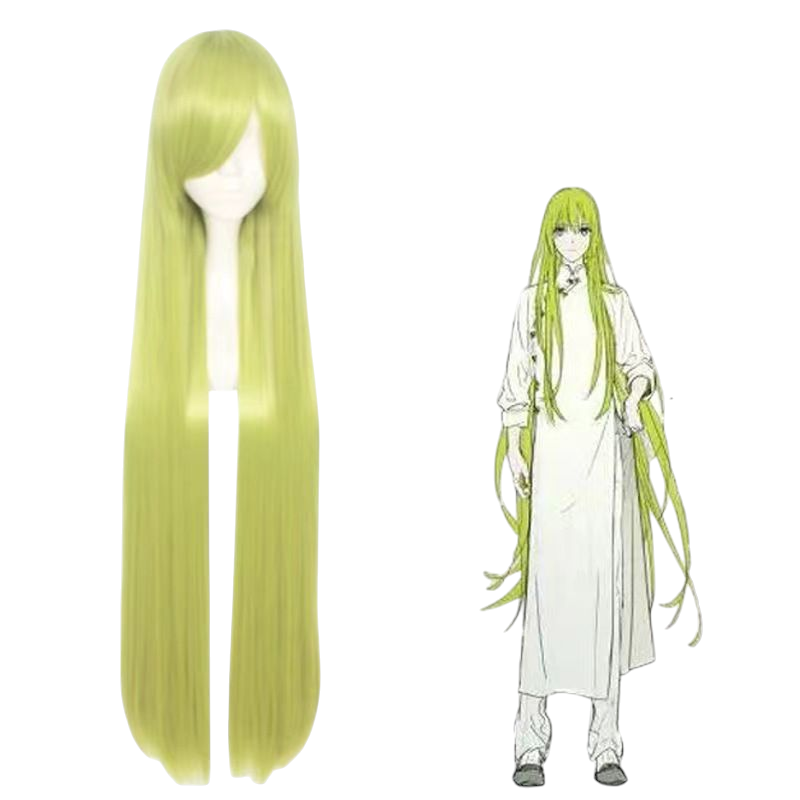 Dark Khaki Enkidu Cosplay Wig - FGO (Long Green) (FEVERCOS)