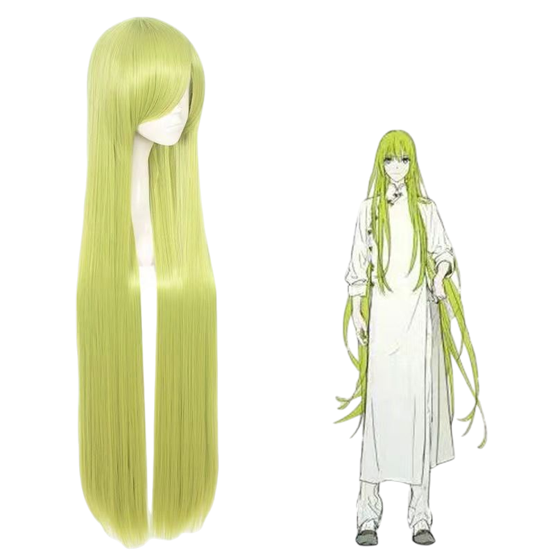 Dark Khaki Enkidu Cosplay Wig - FGO (Long Green) (FEVERCOS)