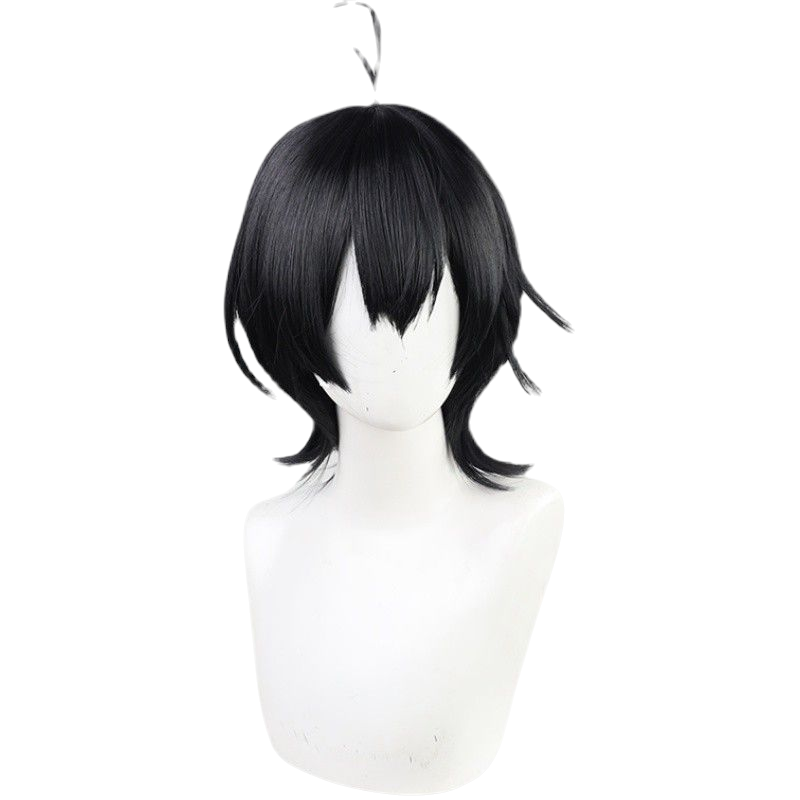 White Smoke Miya Chinen Cosplay Wig - SK8 the Infinity (Black/Short) (FEVERCOS)