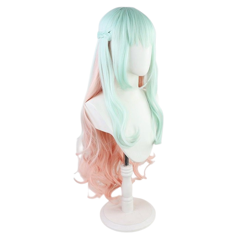 Light Gray Kuon Shinzaki Cosplay Wig - High-Rise Invasion Gradient Curls (FEVERCOS)