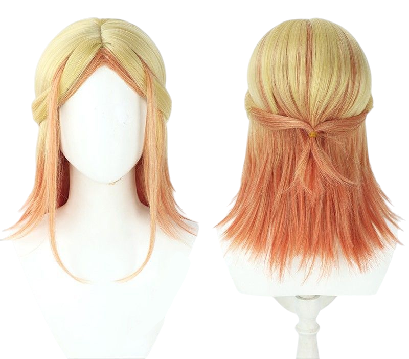 Antique White Uncle (Female Form) Cosplay Wig - Isekai Ojisan (Light Brown/Blonde) (FEVERCOS)