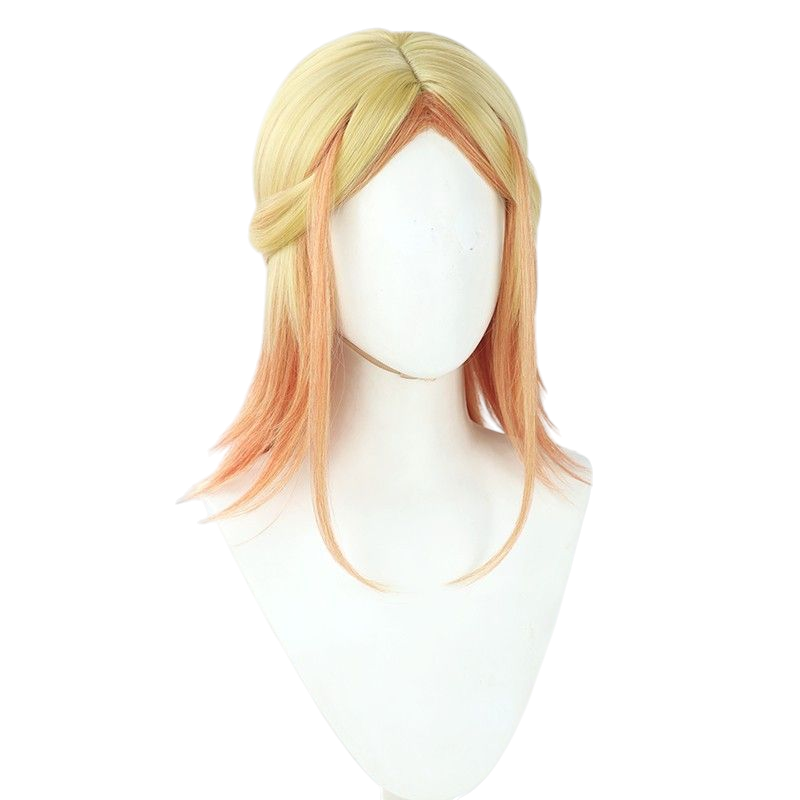 White Smoke Uncle (Female Form) Cosplay Wig - Isekai Ojisan (Light Brown/Blonde) (FEVERCOS)