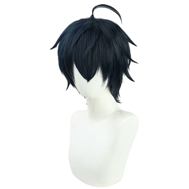 Beige Takt Asahina Cosplay Wig - Takt Op. Destiny (Navy Blue Messy) (FEVERCOS)