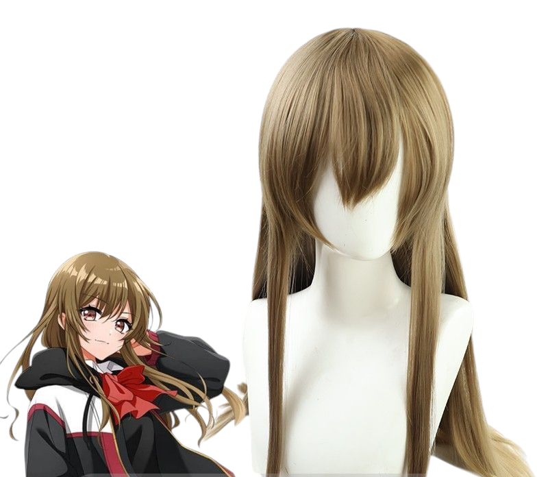 Gray Kyoko Yamate Cosplay Wig - D4DJ Peaky P-key (Brown/Gold Streaks) (FEVERCOS)