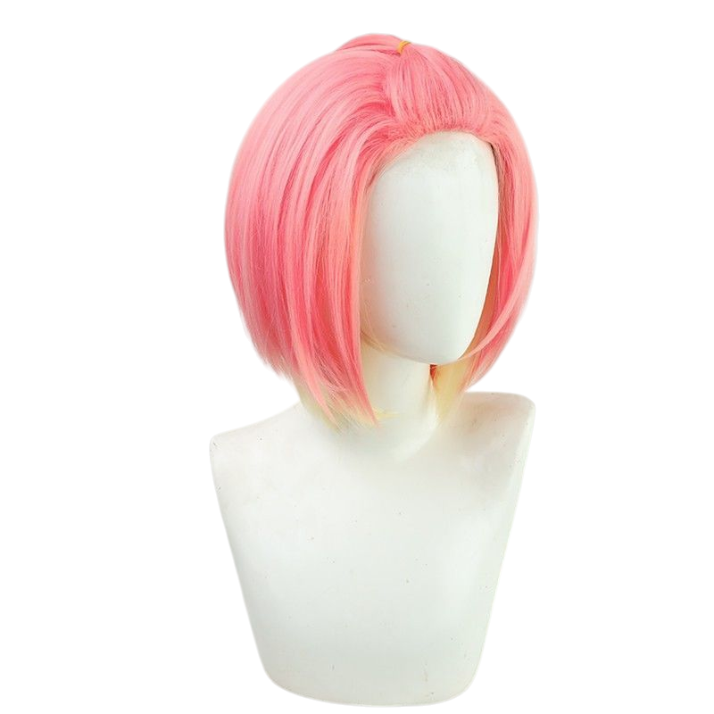Light Gray Shinobu Inuyose Cosplay Wig - D4DJ Peaky P-key (pink Gradient) (FEVERCOS)