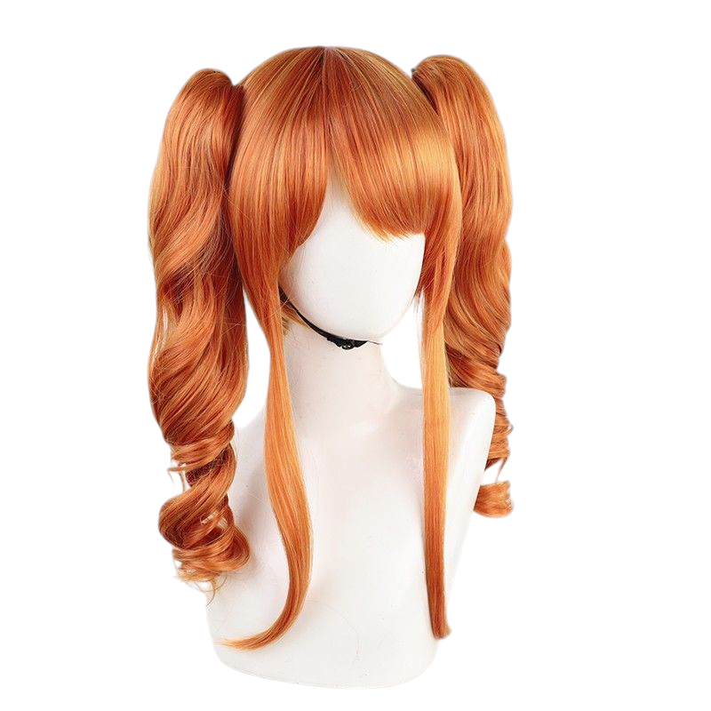 Chocolate Rika Seto Cosplay Wig - D4DJ Merm4id (Blonde/Pink Twin Tails) (FEVERCOS)