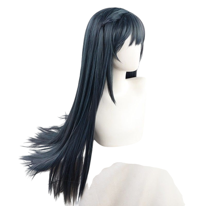 Beige Setsuna Yuki (Nana) Cosplay Wig - Love Live! Nijigasaki (Black Hime Cut) (FEVERCOS)