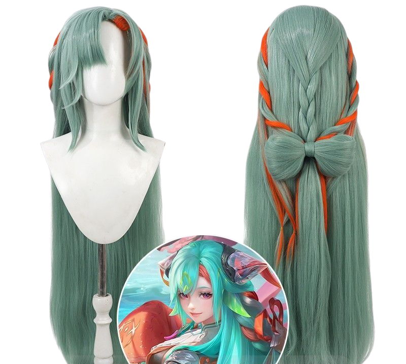 Slate Gray Shao Si Yuan (New Hero) Cosplay Wig - Honor of Kings (Pink/Grey/White Gradient) (FEVERCOS)