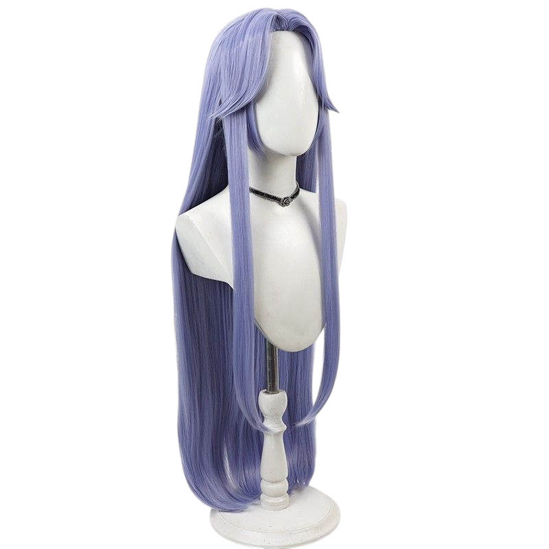 Gray Da Qiao "Beloved Floral Wedding" (520 Skin) Cosplay Wig - Honor of Kings (Blue Wavy) (FEVERCOS)