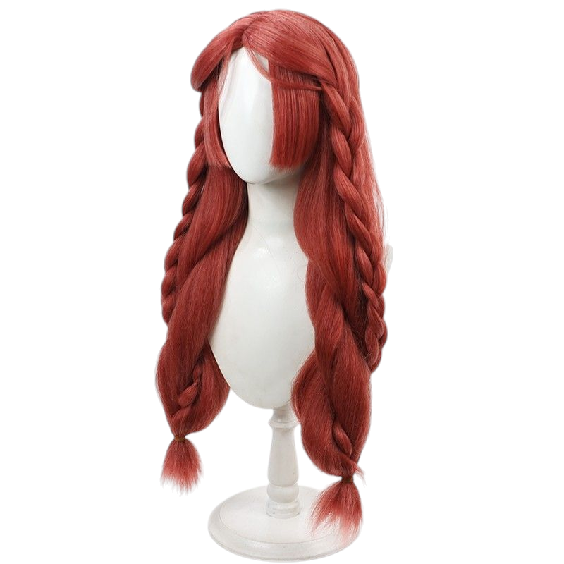 Light Gray Yao "Honor Crystal" (Glory Collector) Cosplay Wig - Honor of Kings (Pink/White Crimped) (FEVERCOS)