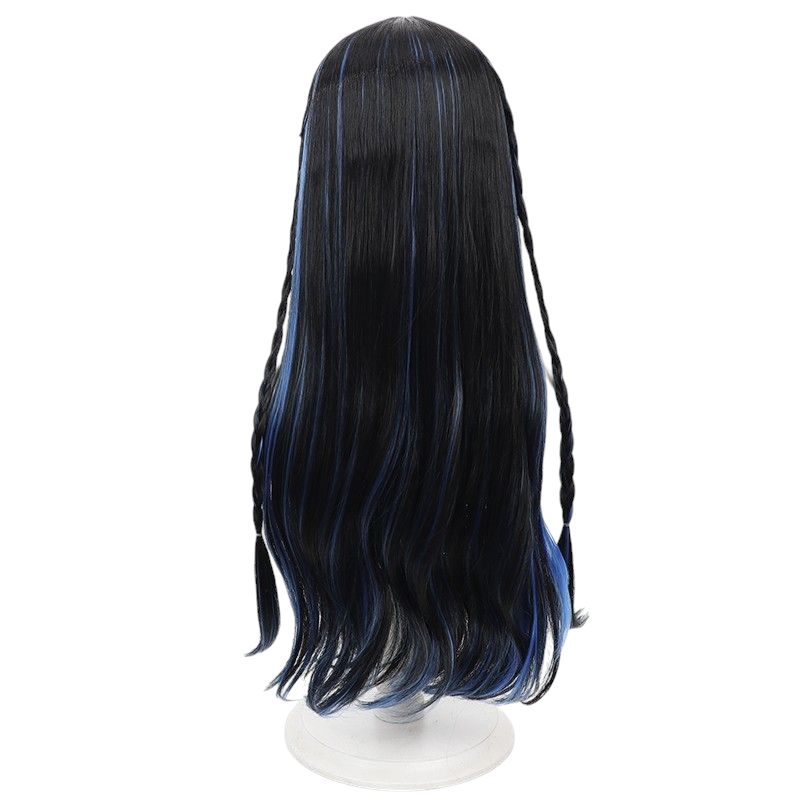 Black Yao "True Self Hertz" (Electric) Cosplay Wig - Honor of Kings (Black/Pink Highlights) (FEVERCOS)