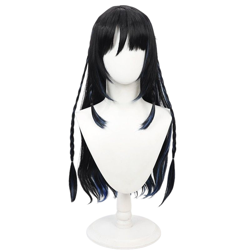 Beige Yao "True Self Hertz" (Electric) Cosplay Wig - Honor of Kings (Black/Pink Highlights) (FEVERCOS)