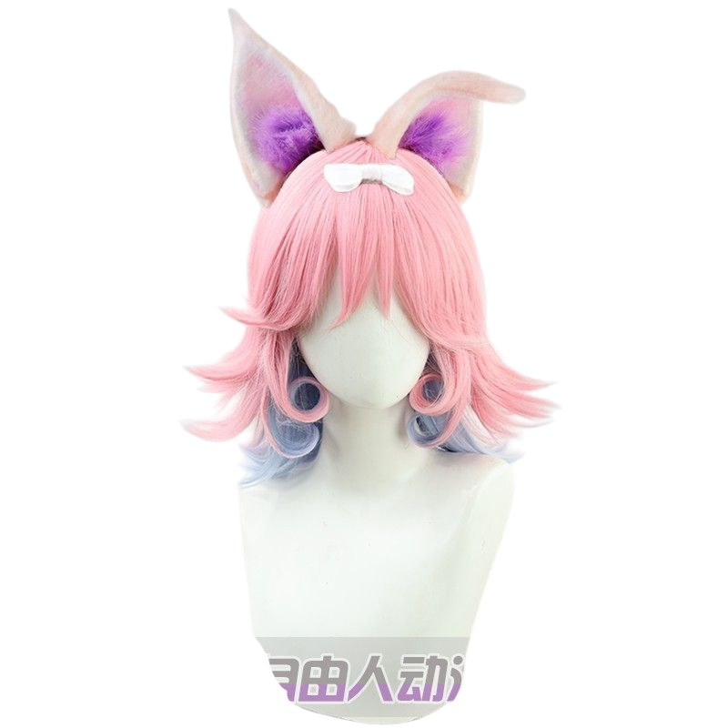 Light Gray Daji "Violet Oath" Cosplay Wig - Honor of Kings (Purple Flipped) (FEVERCOS)