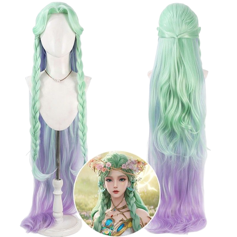 Gray Diao Chan "Dreamy Flower" Cosplay Wig - Honor of Kings (Multi-Color Updo) (FEVERCOS)