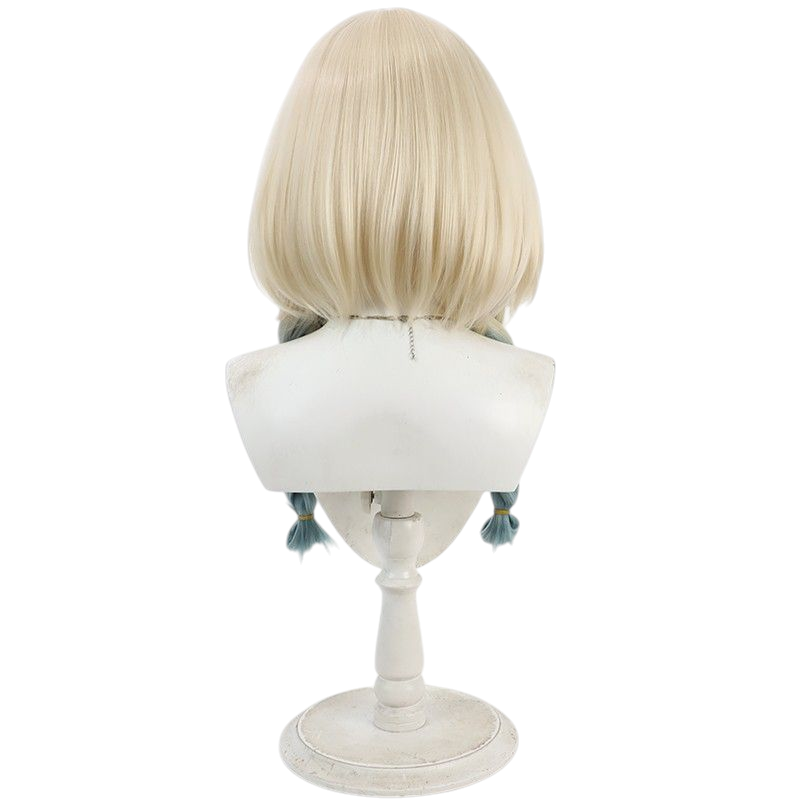 Light Gray Yao "Cinnamoroll" Cosplay Wig - Honor of Kings (White/Blue Braids) (FEVERCOS)