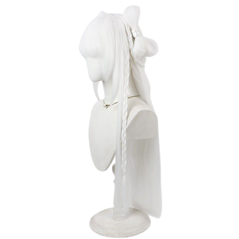 Light Gray Xi Shi "Endless Longing" Cosplay Wig - Honor of Kings (Cornrow Texture) (FEVERCOS)