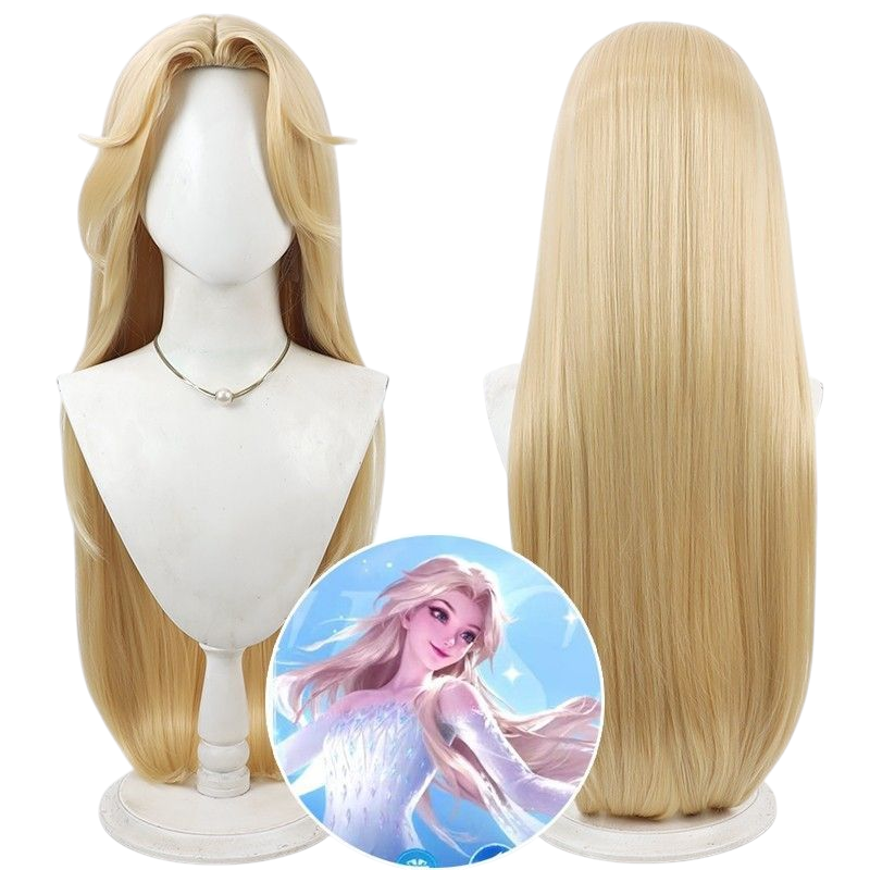 Light Gray Zhen Ji "Ice Waltz" Cosplay Wig - Honor of Kings (Widow's Peak/Crimped) (FEVERCOS)