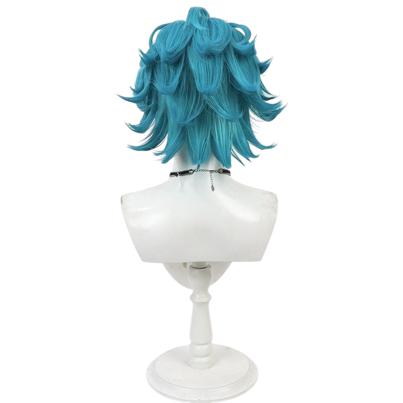 Steel Blue Allain "Sword of the Sky" Cosplay Wig - Honor of Kings (Spiky Silver) (FEVERCOS)