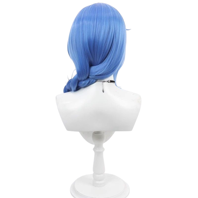 Steel Blue Yi Xing "Plum Blossom in Snow" Cosplay Wig - Honor of Kings (Dark Blue Braid) (FEVERCOS)