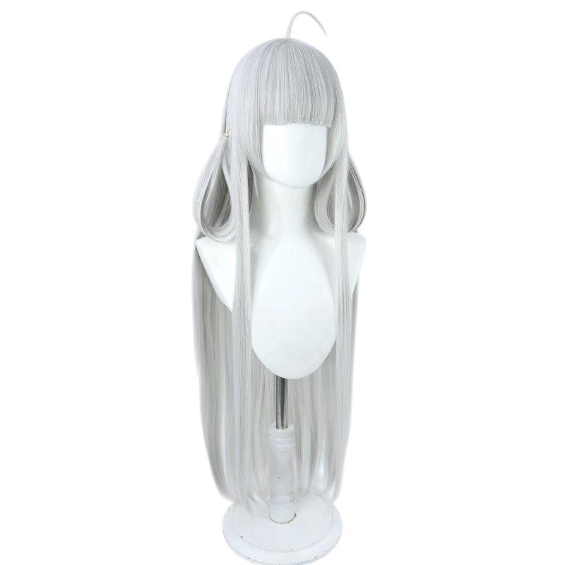 Light Gray Xi Shi "Dragon of the Green Shadow" (FMVP) Cosplay Wig - Honor of Kings (Silver Long) (FEVERCOS)